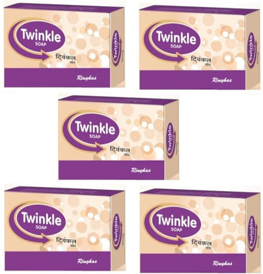 TWINKLE fairness soap 5 pc Skin glow pimples soap 7 days result(5 x 75 g)
