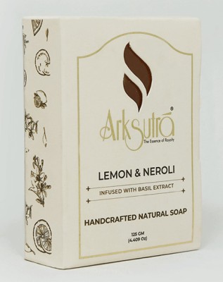 ARKSUTRA Lemon & Neroli Soap Infused With Basil Extract (Handcrafted Soap)(125 g)