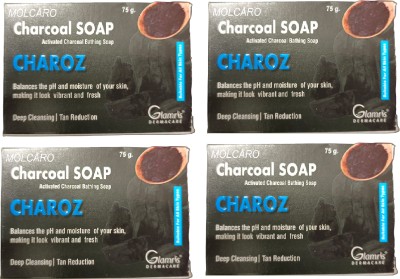 MOLCARO CHARCAOAL SOAP PACK 04(4 x 75 g)