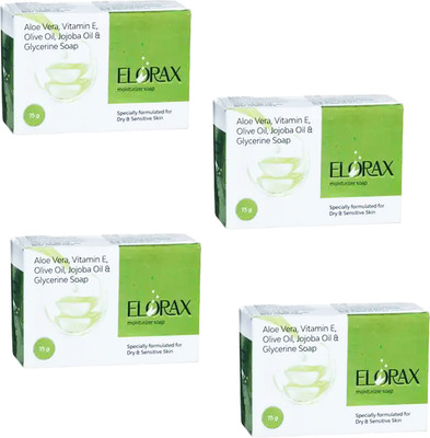 MOSKLIN ELOREX ALOEVERA MOISTURIZING SOAP FOR SMOOTH & GLOWING SKIN PACK OF - 75g x 4(4 x 75 g)