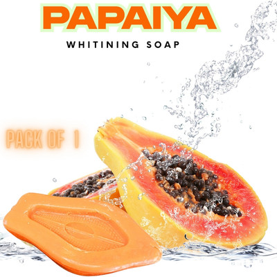 Lucacci Papaya Soap with Glutathione for Brightening & DeTan(100 g)