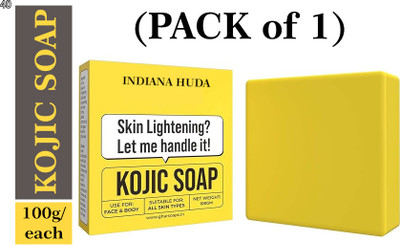 INDIANA HUDA Kojic Soap 100g Suitable for All Skin Types Glow Bar(100 g)