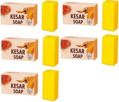 Hudabird Kesar Goti Facial Herbal Soap Pack Of 5(5 x 25 g)