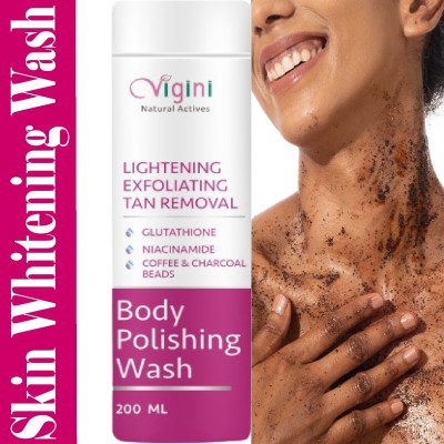 Vigini Glutathione Skin Whitening Brightening Body Lightening Gel Wash Men Women(200 g)