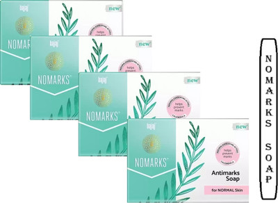 BAJAJ Nomarks Normal Skin Soap 125 Grm Pack of 4(4 x 125 g)