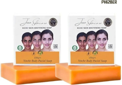 phizller Jiore Skincare Sinche Kojic Soap Herbal Rejuvenation Pack for Face & Body(2 x 100 g)