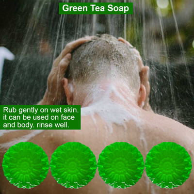 CHITAKSH Citrus Scented Green Tea Soap (100GM) (PACK OF 4)(4 x 100 g)