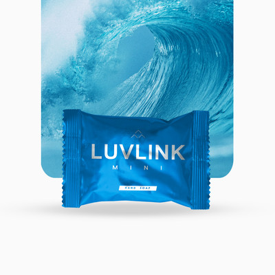 LUVLINK Mini Hand Soap / Hotel Soap / Guest Soap (Edition Blue)(600 x 10 g)