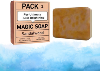 Agonize magic soap Herbal Glow Magic Soap Ayurvedic Saffron Chandan (100gm):(100 g)