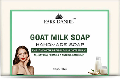 PARK DANIEL Bathing Bar Soap with Goat Milk Extract Pack of 1 of 100Grams(100 g)