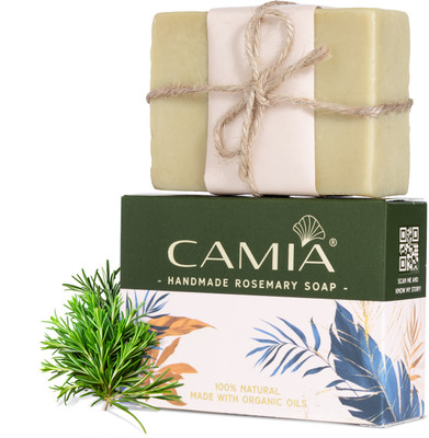 CAMIA Handcrafted Rosemary Cold Processed Soap(2 x 125 g)
