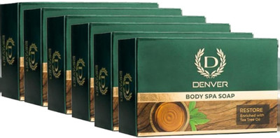 DENVER Restore Tea Tree Body Spa Soap - 125GM Each (Pack of 6)(6 x 141.67 g)