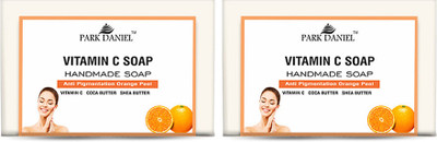 PARK DANIEL Vitamin C Soap For Bath Enrich with Shea & Cocoa Butter Pack of 2 of 100Grams(2 x 100 g)