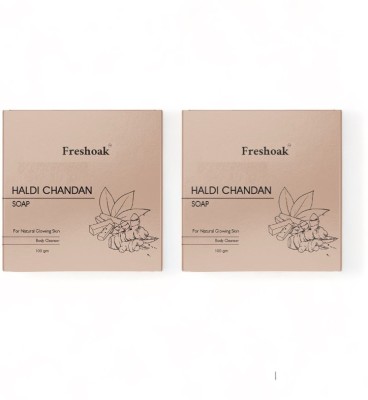 freshoak HALDI CHANDAN SOAP PACK OF 2(2 x 100 g)