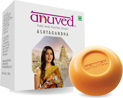 Anuved Ashtagandha Bathing Soap for revitalising your skin 125 gm each (Set of 6)(6 x 125 g)