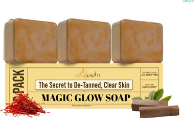 amalfix Natural Sandalwood and saffron Magic Soap gdfgd(3 x 100 g)