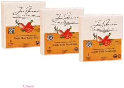 ACTIWOW Jiore Skincare Kojic Sinche Soap For Radiant Glow(3 x 100 g)