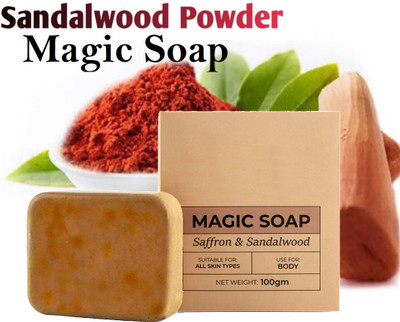 Sheny Handmade Sandalwood & Saffron Chandan & Kesar Bath Soap | Handmade(100 g)