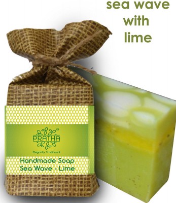 PRATHA Sea Waves with Lime | Cold Process Handmade Soap(100 g)