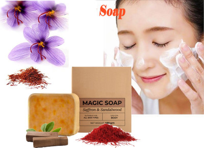 AGLEY Handmade soap bar for bright and Magic Soap Sandal Wood Magic Hai Soap Me(150 g)