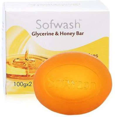 sofwash Glycerin and Honey Bar(2 x 100 g)