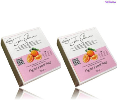 ACTIWOW Jiore Vigwa Whitening Soap for Fresh, Glowing Finish Combo(2 x 100 g)