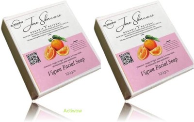 ACTIWOW Jiore Vigwa Facial Soap for Fresh, Smooth Glow Combo(2 x 100 g)