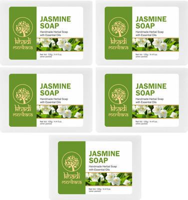 MeriBana Khadi Jasmin Bath Soap(5 x 125 g)