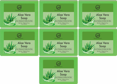 Nuerma Science Herbal Natural Aloevera Bath Soap Handmade Soap(7 x 125 g)