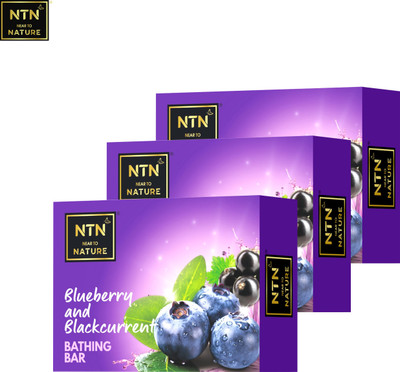 NTN Blueberry and Blackcurrent Bathing Bar Pack of 3(3 x 80 g)