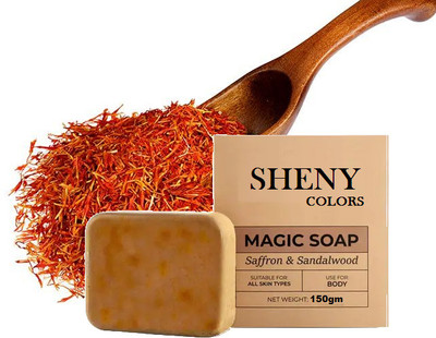 SHENY COLORS Glow Naturally with Saffron & Sandalwood Blend with handmade magic soap(150 g)