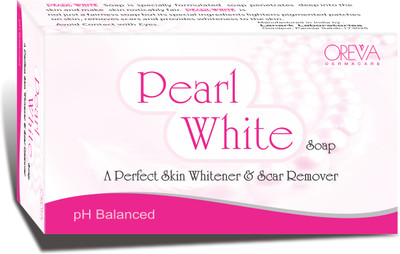 Oreva Dermacare White Soap Bar | pH Balanced | Skin Whitening Soap for Women and Men(75 g)