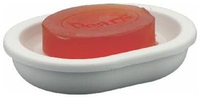 CIPLA PLAST URO Plastic Soap Dish Set, Soap Dish for Bathroom, Soap Holder, Pack of 2(IVORY)