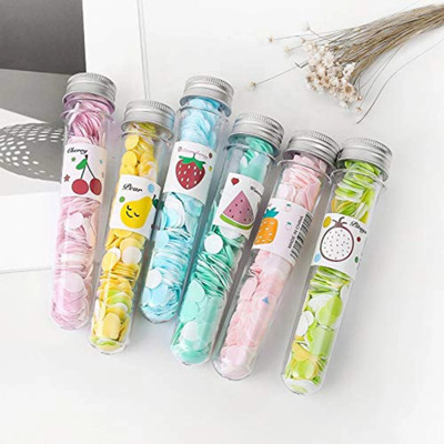 GlamtiqueVps 6Pcs Travel Soft Paper Soap Flower Design Tube Shape Bottle(6 x 21.67 g)