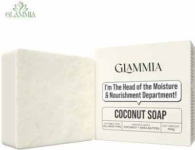 GLAMMIA Ghar Soap Coconut Soap | Gentle Daily Soap Bar With Coconut Nourishment(100 g)