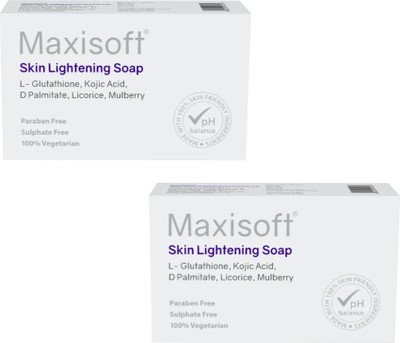 Maxisoft Skin Lightening Soap | Milk Cream, Mulberry & Shea Butter 75 gm(2 x 75 g)