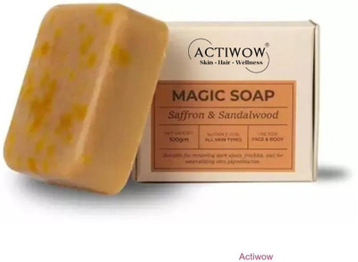ACTIWOW Magic Soap Real Glow Bar with Fruit Acids and Vitamin C(100 g)