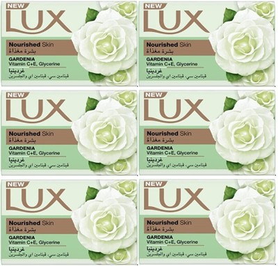 LUX NOURISHED SKIN GARDENIA SOAP 170 GM PACK OF 6(6 x 170 g)