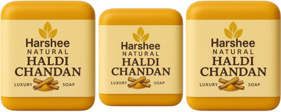 Harshee Natural haldi chandan soap pck 3(3 x 100 g)
