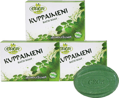 GRGR Kuppaimeni bath soap for itchy skin pack of 3- 300gm(3 x 100 g)
