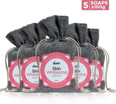 Vcare Skin Whitening Soap with 12 Active Ingredients For Men and Women(Pack of 5)(5 x 100 g)