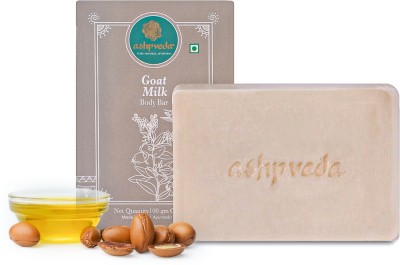 ashpveda Goat Milk & Jojoba Ayurvedic Bath Soap For Sun Tan, Dry, Itchy & Glowing Skin(100 g)