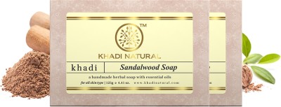 KHADI NATURAL Khadinatural Ayurvedic Sandalwood Soap(2 x 125 g)