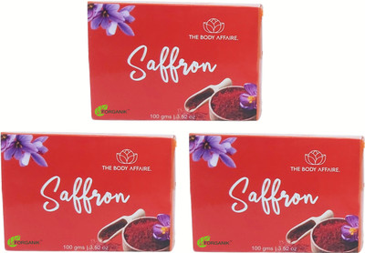 Forganik Saffron Handmade Soap by The Body Affaire(3 x 100 g)