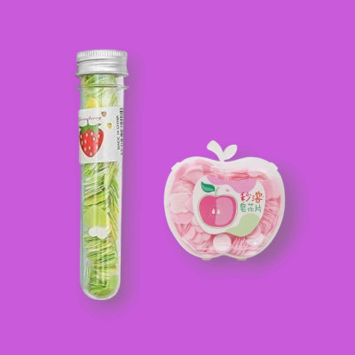 asija makeovers Best quality Tube Shape Paper Soap with Apple Shape Disposable Paper Soap(2 x 10 g)