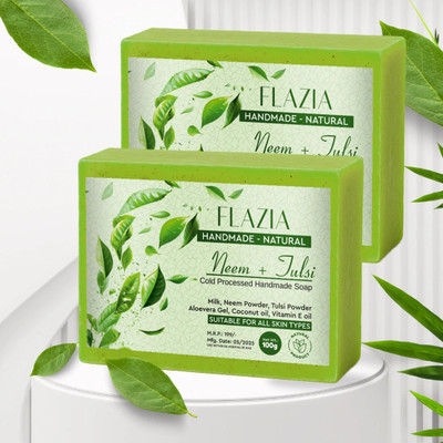 FLAZIA NATURAL Herbal Neem Tulsi Soap(2 x 100 g)