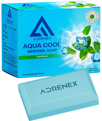 Adrenex Aqua Cool Menthol Soap(4 x 75 g)
