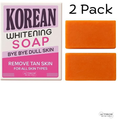 ACTIWOW Korean Soap for Radiant Glow Whitening 2PCS(100 g)