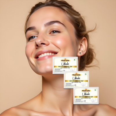 Utkrisht Goat Milk Skin Cleanser Soap Bars Pack of 3(3 x 125 g)