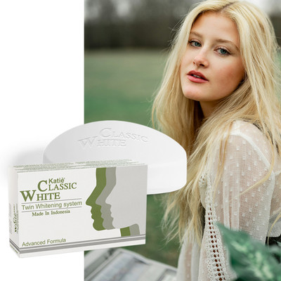 Katie Classic White Twin Whitening & Fairness Bath Soap Pack of 2(2 x 85 g)